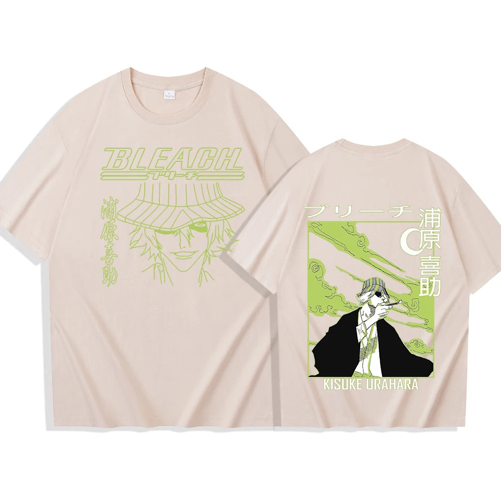 BLEACH Kisuke Urahara Graphic T-Shirt – Unisex Harajuku Anime Streetwear Tee
