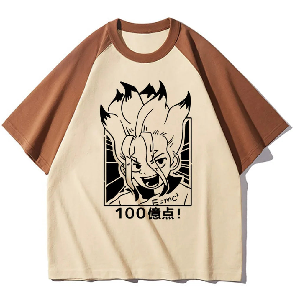 Dr. Stone Pastel Anime T-Shirt – Unisex Korean Aesthetic Graphic Tee