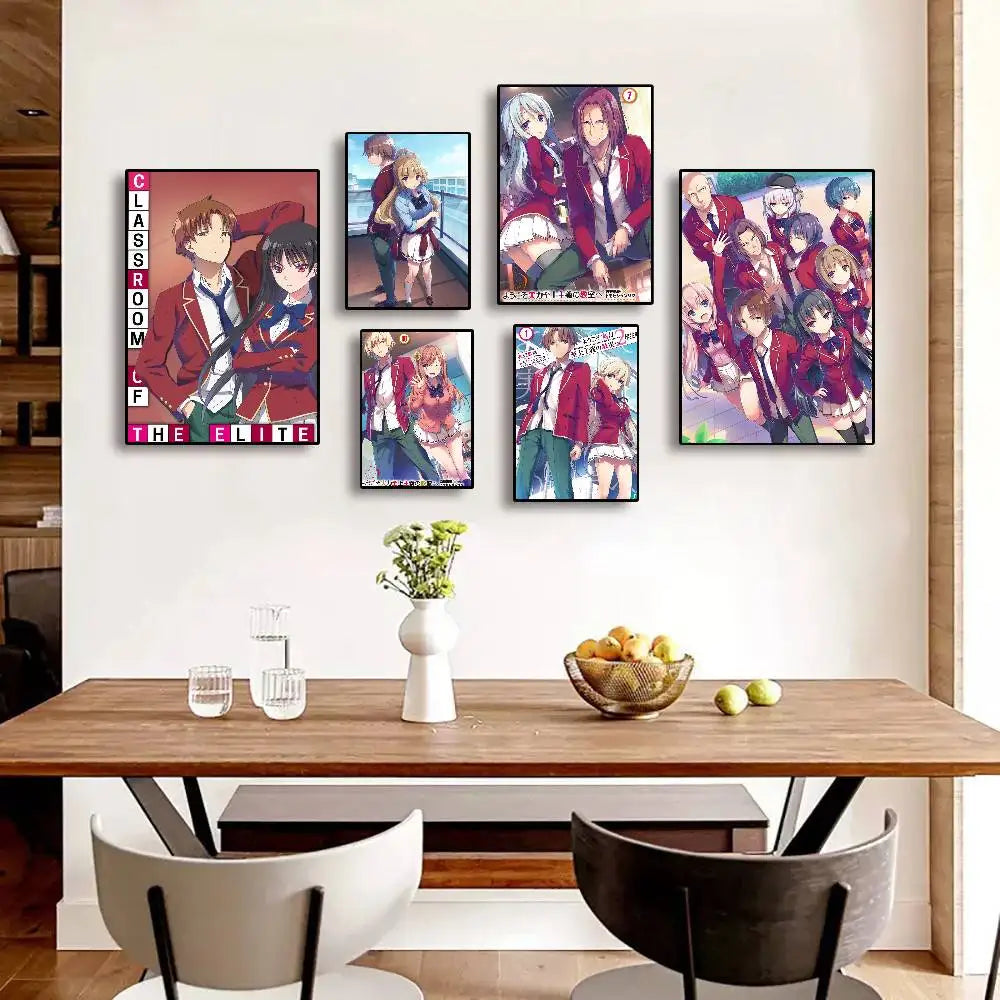 Classroom of the Elite Anime Wall Art – Self-Adhesive Poster Room Decoration