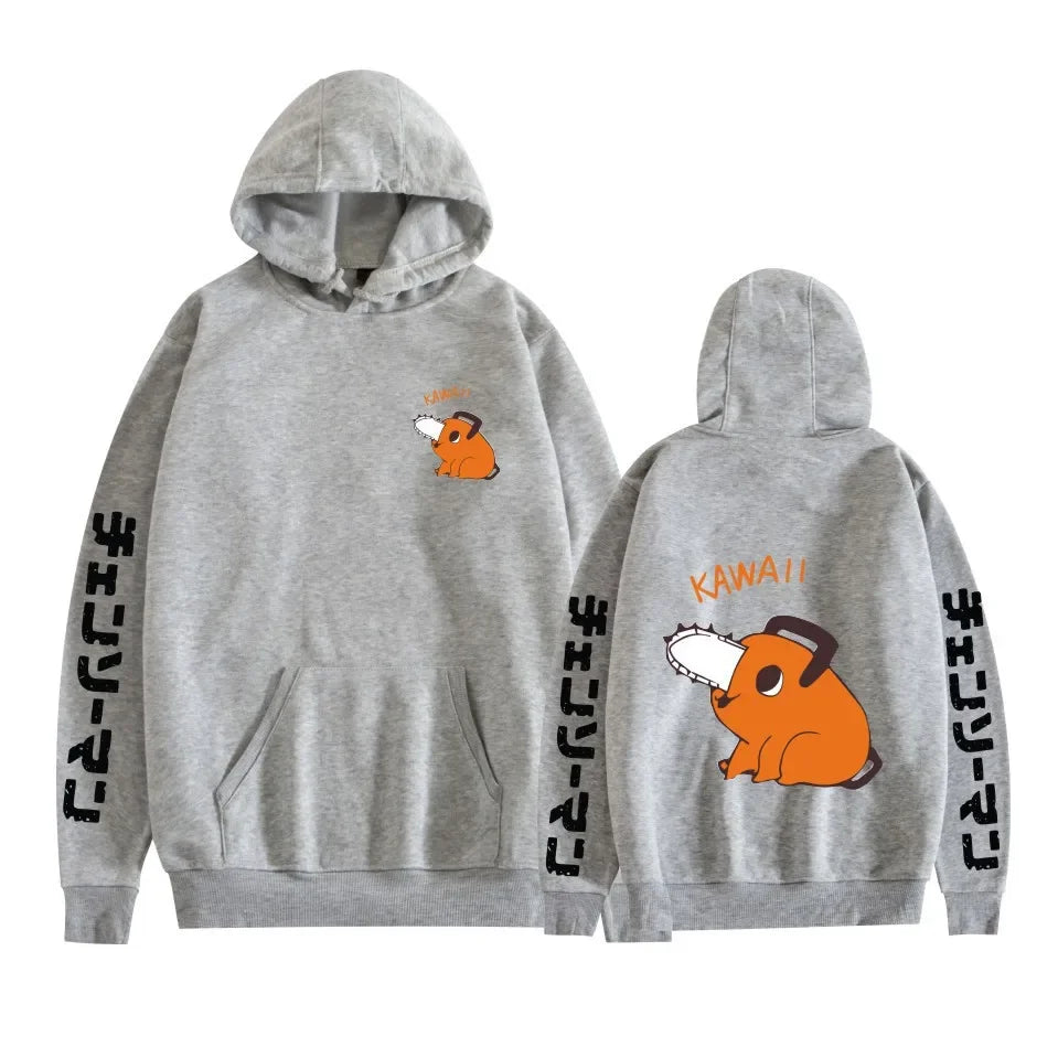 Chainsaw Man Pochita Hoodie – Unisex Harajuku Anime Streetwear Pullover