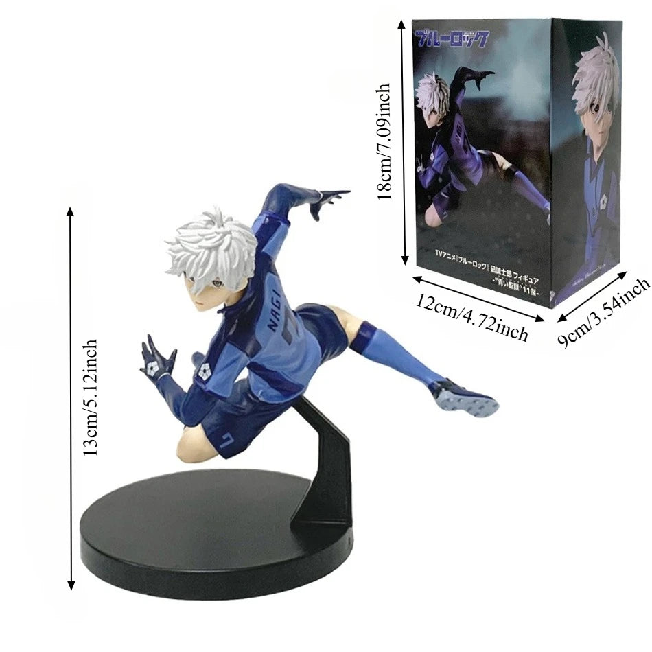 Blue Lock Nagi Seishiro & Rin Itoshi 13cm Anime Figures – PVC Collectible Figurines