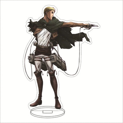Attack on Titan Acrylic Stand Figure – 16CM Anime Display Stand | Eren, Mikasa, Armin & Conni