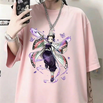 Demon Slayer Shinobu Kocho Anime T-Shirt – Unisex Y2K Harajuku Graphic Tee 2026