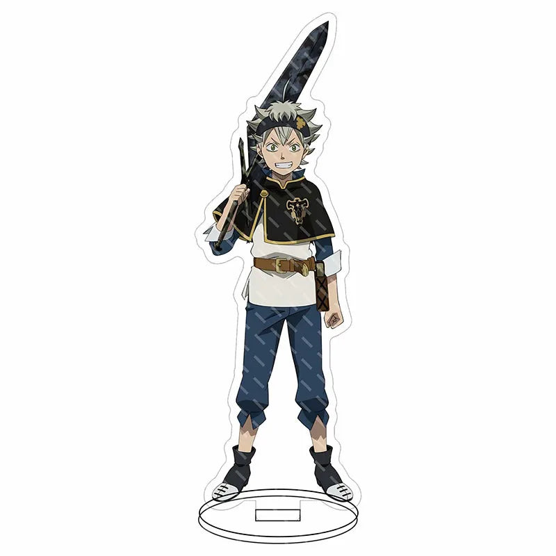 Black Clover Acrylic Stand Figure – 16CM Anime Display Stand | Asta, Yuno, Noelle & Yami