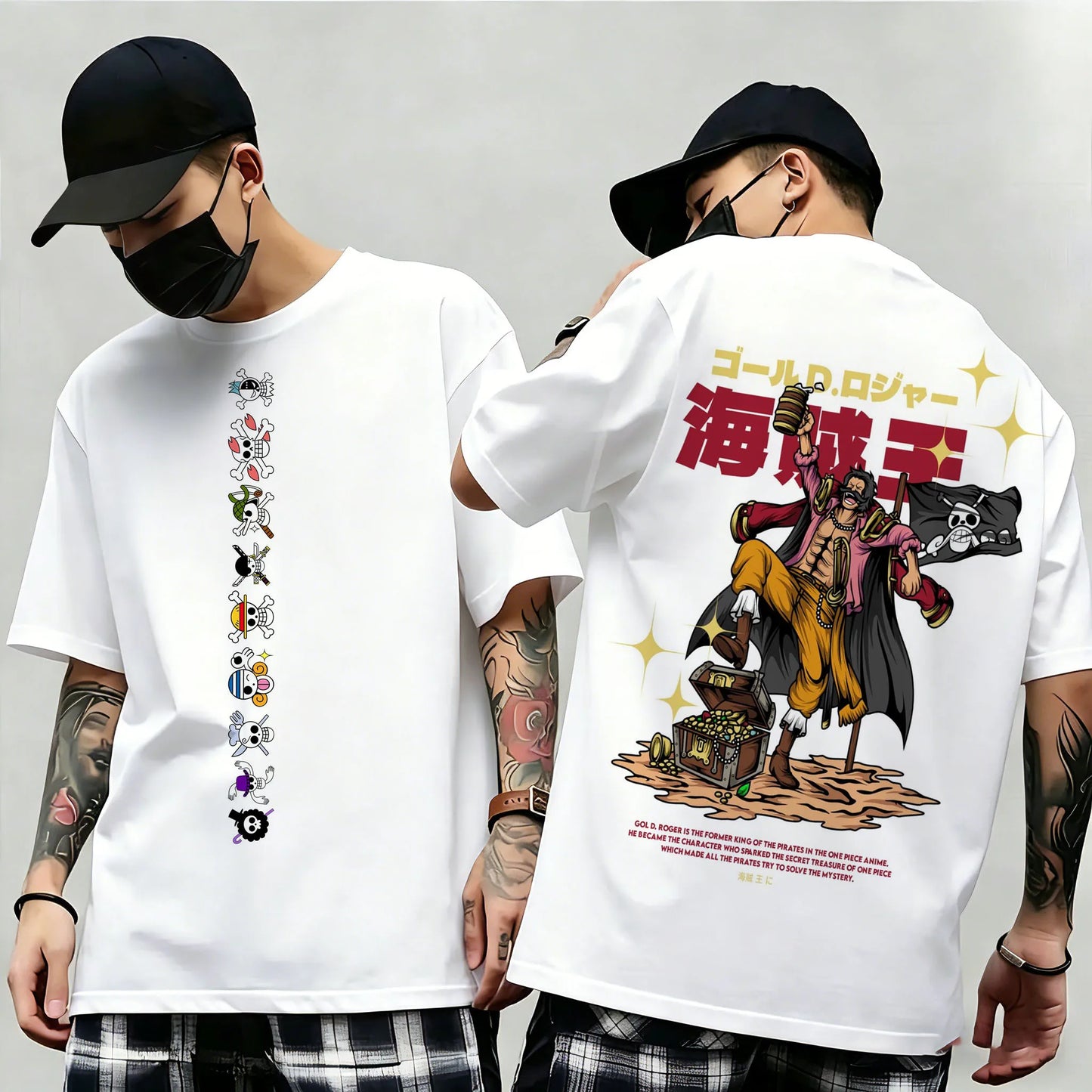 Summer New Arrival: One Piece Pattern T-shirt, unisex, anime print, casual short-sleeved, fashionable streetwear top, Y2K style.