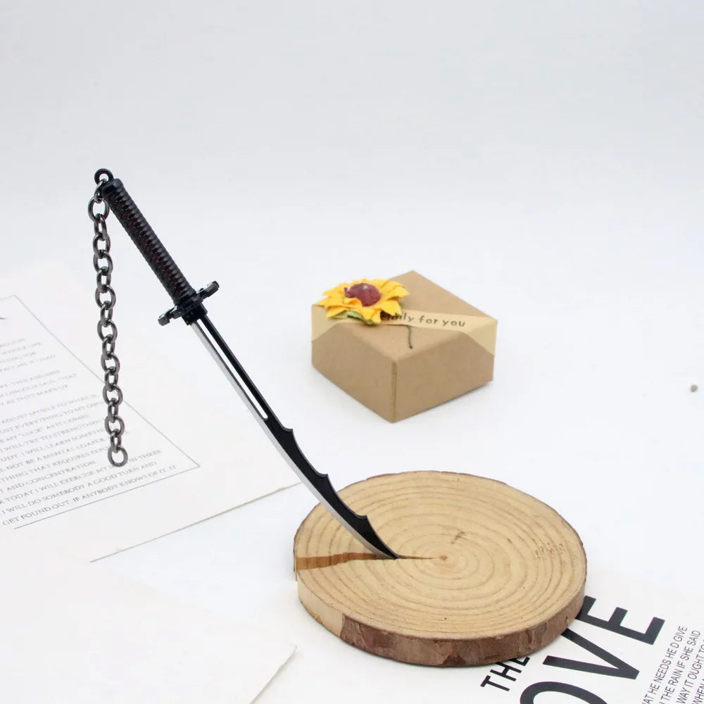BLEACH: Thousand-Year Blood War Ichigo Zangetsu Keychain – Anime Sword Pendant Keyring