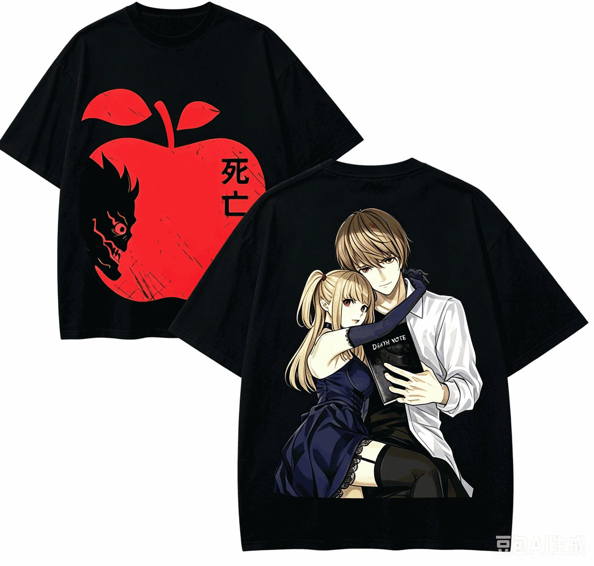 Death Note Oversized T-Shirt – Unisex Retro Harajuku Anime Streetwear Tee