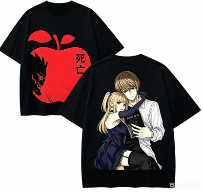 Death Note Oversized T-Shirt – Unisex Retro Harajuku Anime Streetwear Tee