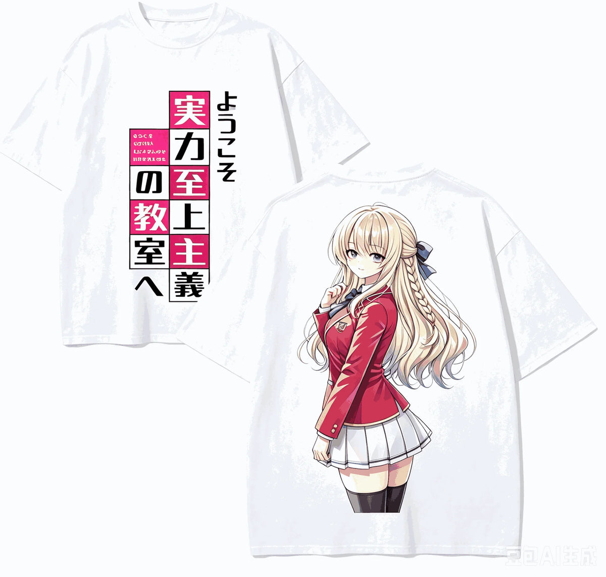 Classroom of the Elite Oversized T-Shirt – Unisex Harajuku Anime Streetwear Tee