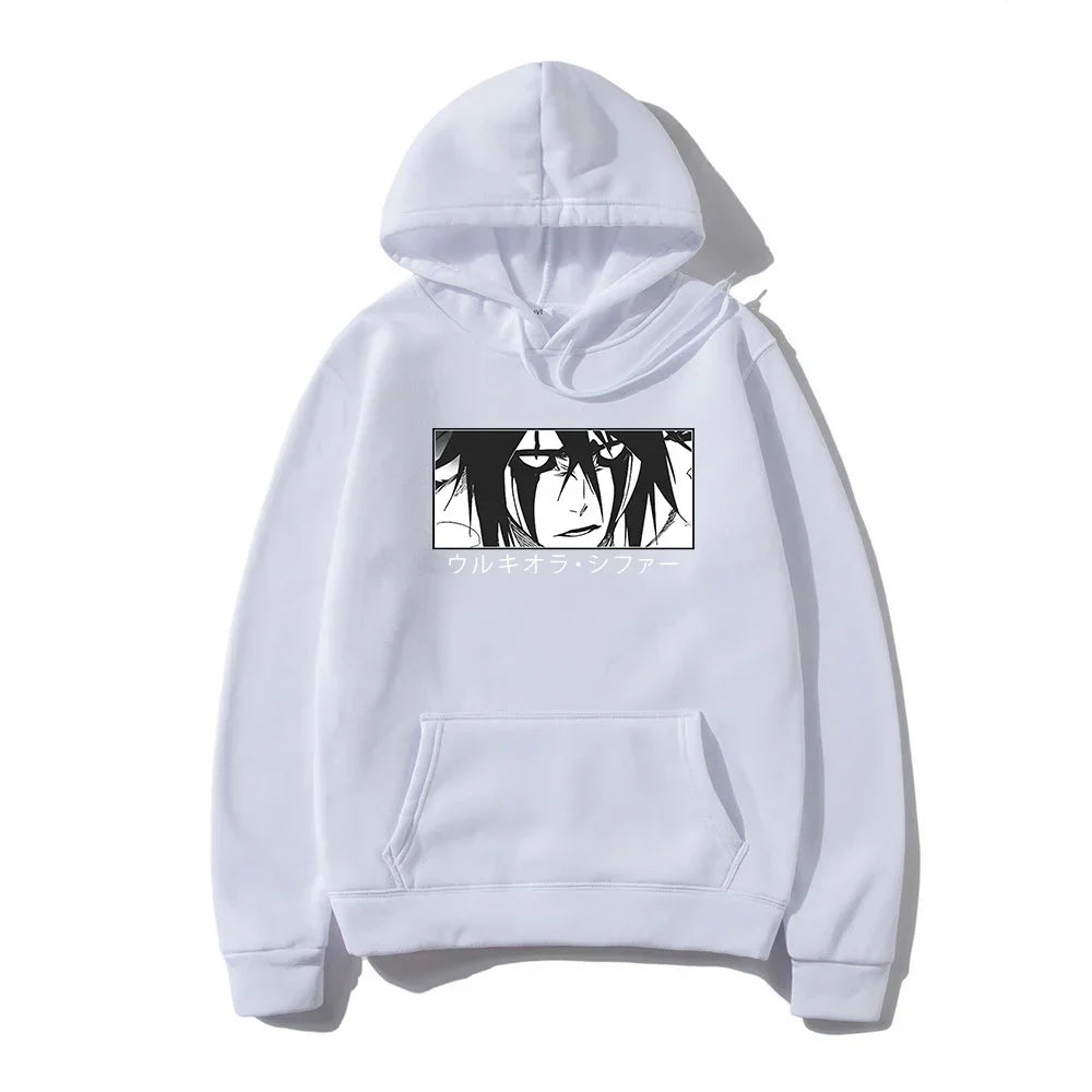 BLEACH Ulquiorra Cifer Gothic Hoodie – Manga Harajuku Anime Streetwear Sweatshirt