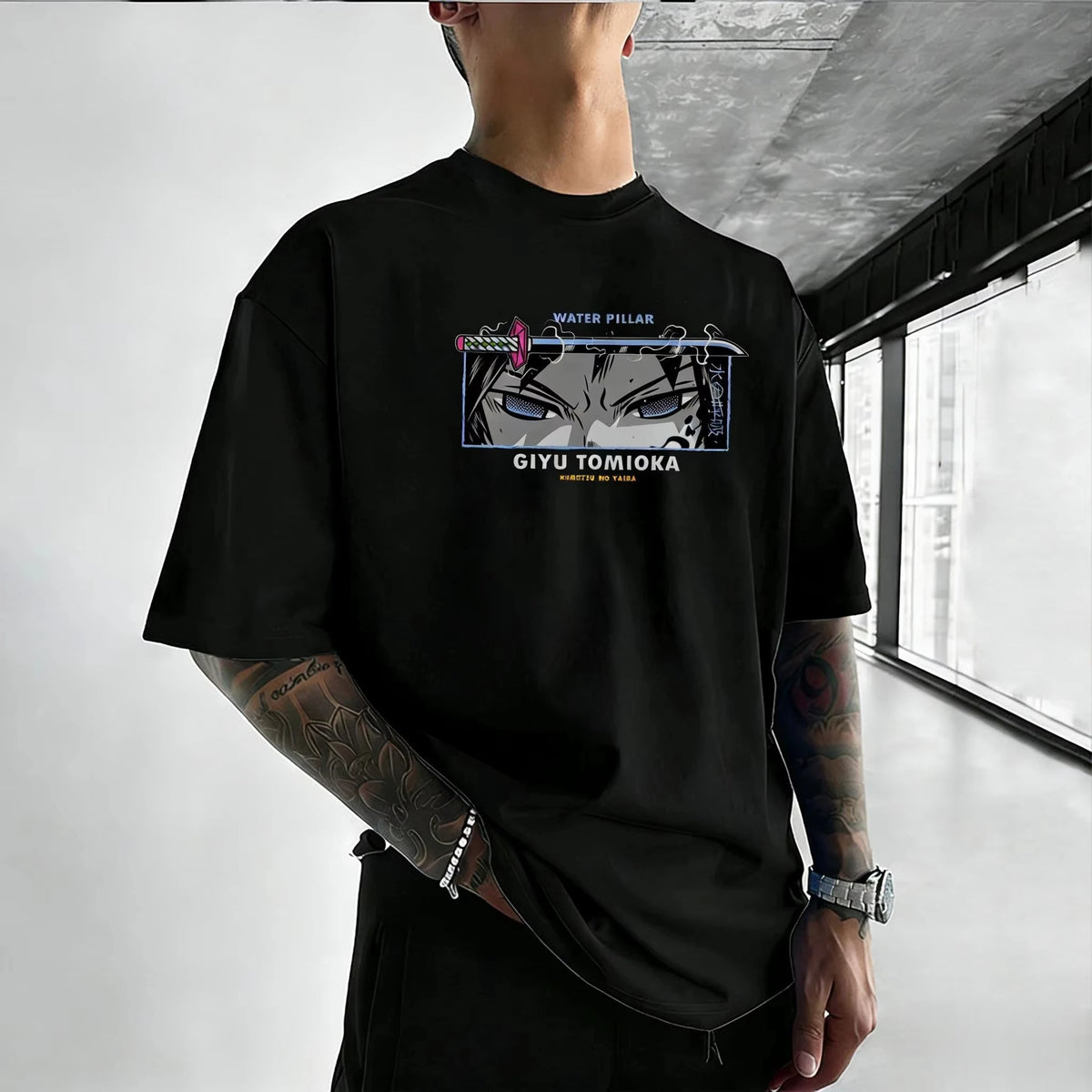 Demon Slayer Giyu Tomioka Anime Graphic T-Shirt – Unisex Summer Casual Tee 2026