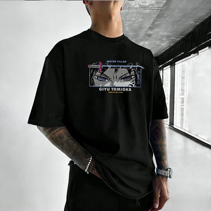 Demon Slayer Giyu Tomioka Anime Graphic T-Shirt – Unisex Summer Casual Tee 2026