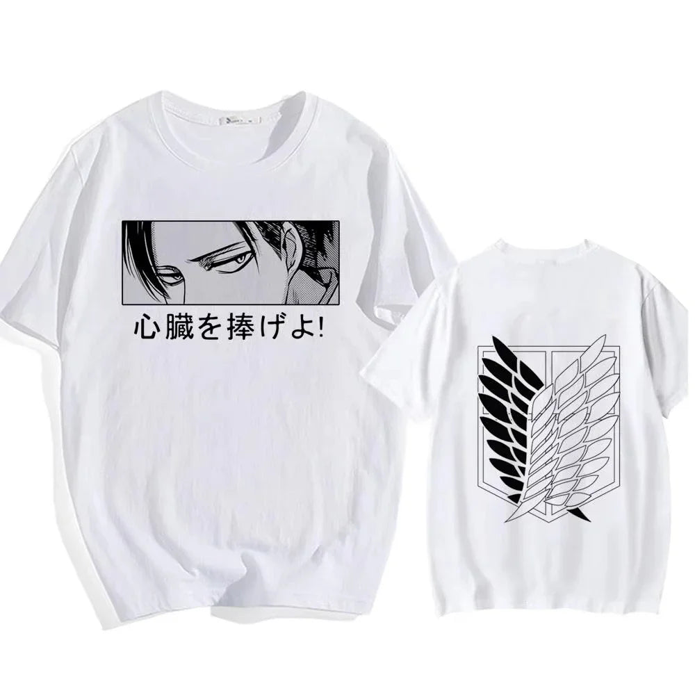 Attack on Titan Eren Yeager Graphic T-Shirt – Oversized Unisex Cotton Anime Streetwear Tee