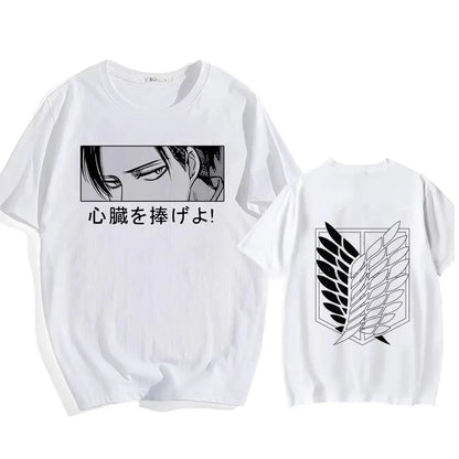 Attack on Titan Eren Yeager Graphic T-Shirt – Oversized Unisex Cotton Anime Streetwear Tee