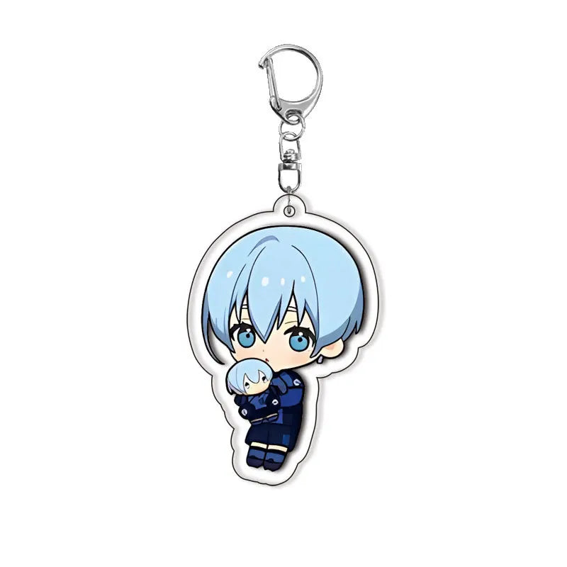 Blue Lock Anime Acrylic Keychain – Isagi, Bachira & Kunigami 6cm Character Pendant