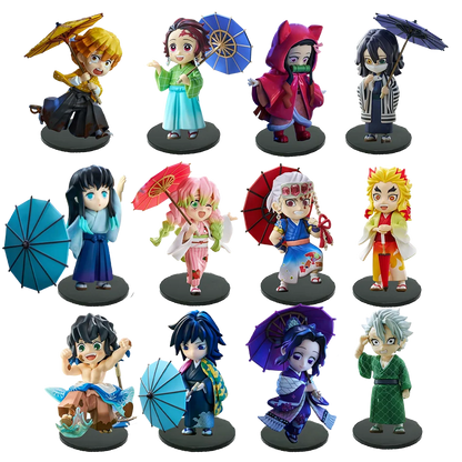 Demon Slayer Shinobu Kocho & Mitsuri Kanroji 15cm Anime Figures – Plum Rain Series Collectible Statues