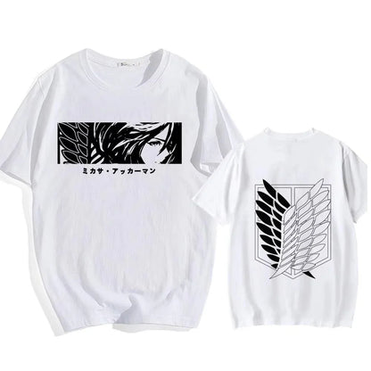 Attack on Titan Eren Yeager Graphic T-Shirt – Oversized Unisex Cotton Anime Streetwear Tee