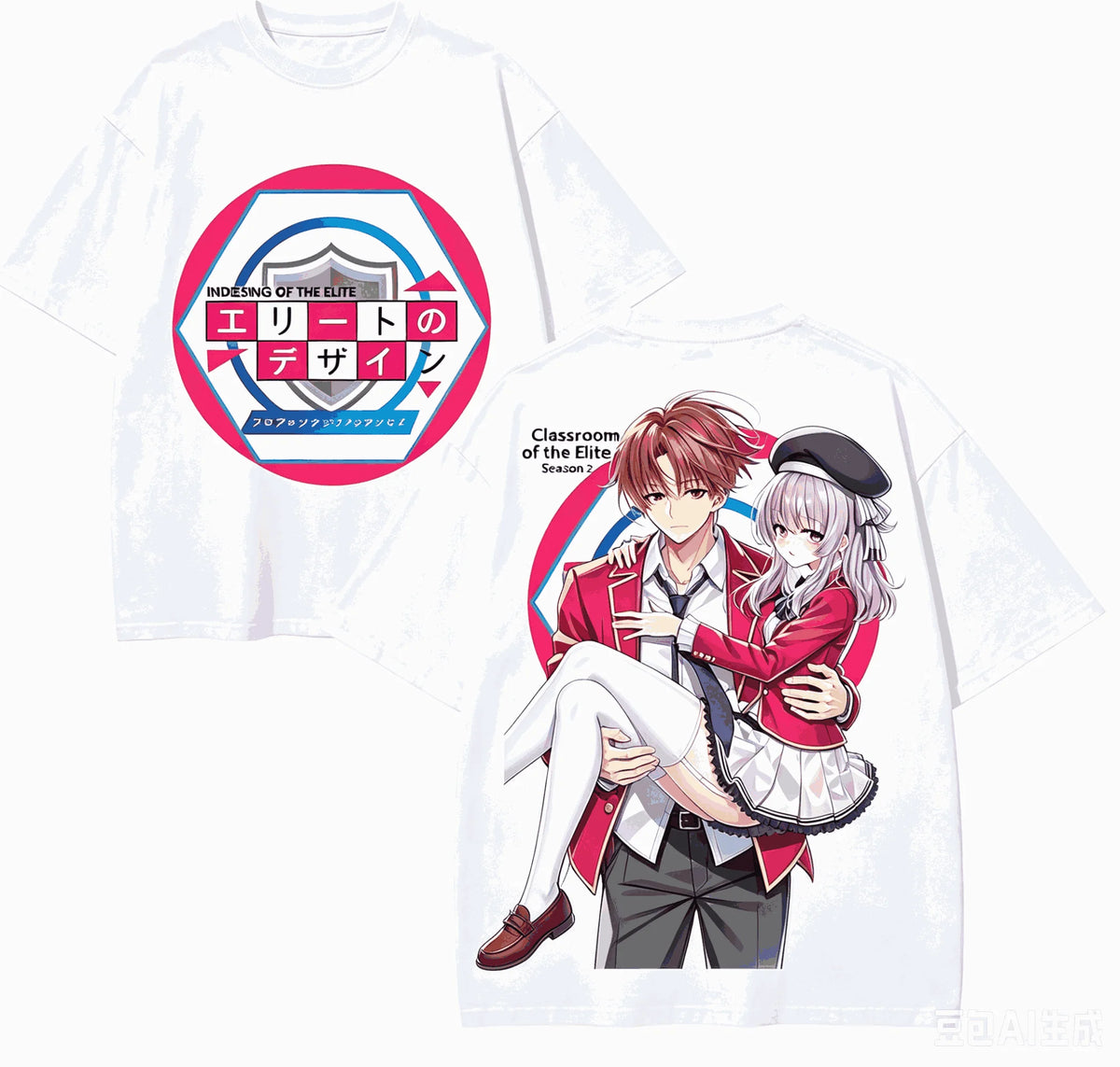 Classroom of the Elite Retro Oversized T-Shirt – Unisex Harajuku Anime Streetwear
