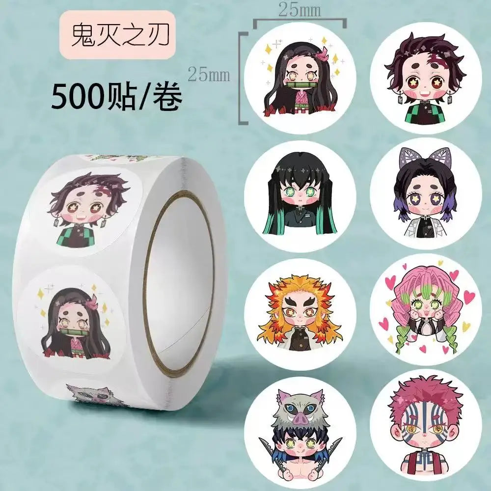 500PCS Demon Slayer Anime Sticker Pack – Kawaii Laptop, Phone & Gift Decorating Stickers