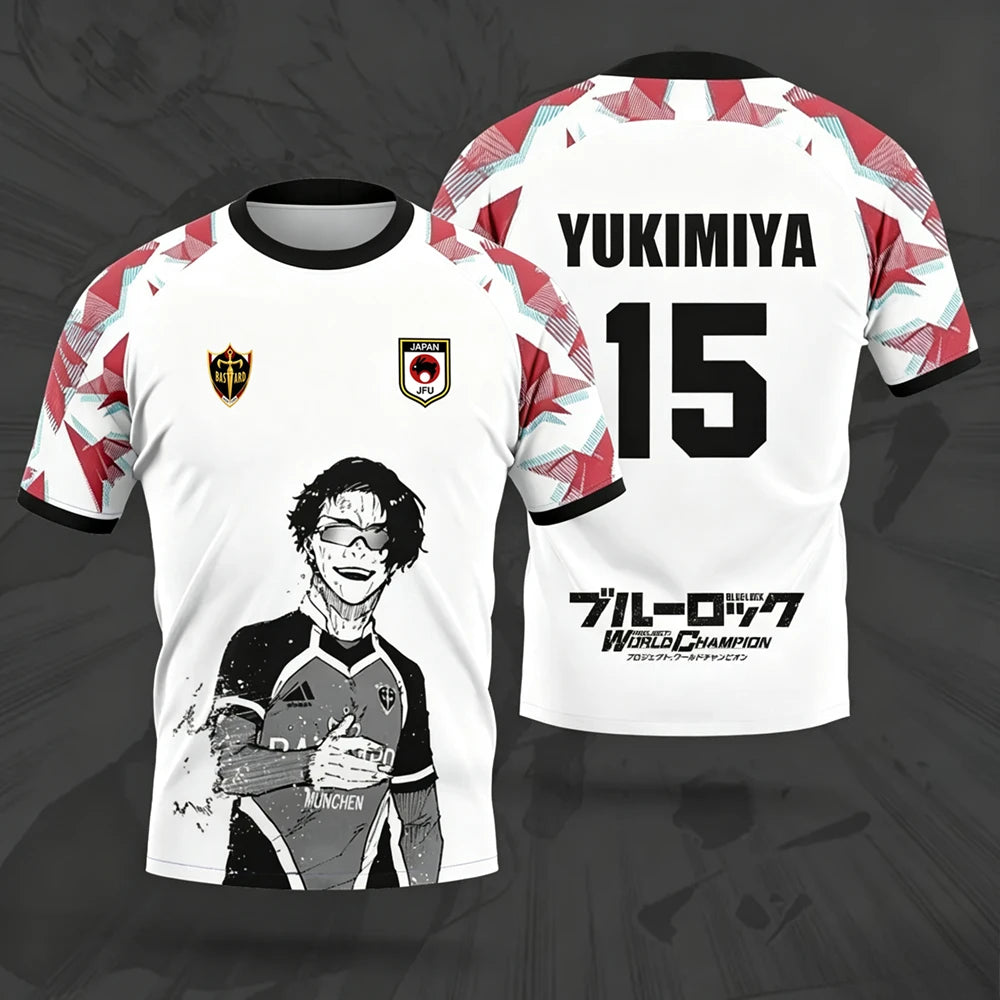 Blue Lock Bastard München Football Jersey – Anime 3D Print Sports T-Shirt