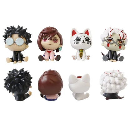 DAN DA DAN 4-Piece Anime Figure Set – Momo, Okarun & Turbo Granny PVC Collectibles