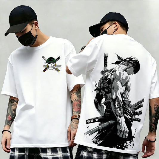 One Piece Anime Graphic T-Shirt – Oversized Unisex Cotton Streetwear Tee