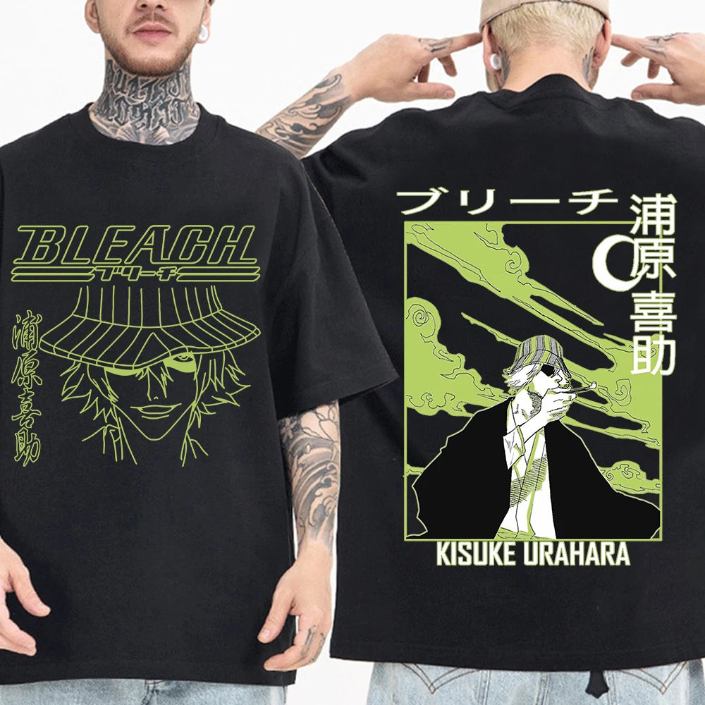 BLEACH Kisuke Urahara Graphic T-Shirt – Unisex Harajuku Anime Streetwear Tee