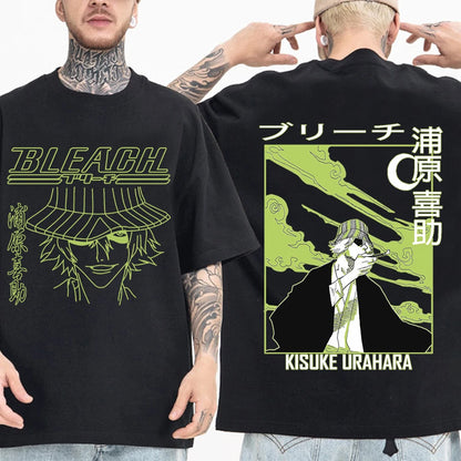 BLEACH Kisuke Urahara Graphic T-Shirt – Unisex Harajuku Anime Streetwear Tee