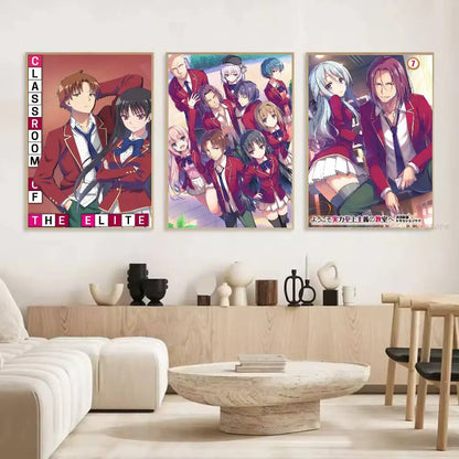 Classroom of the Elite Anime Wall Art – Self-Adhesive Poster Room Decoration
