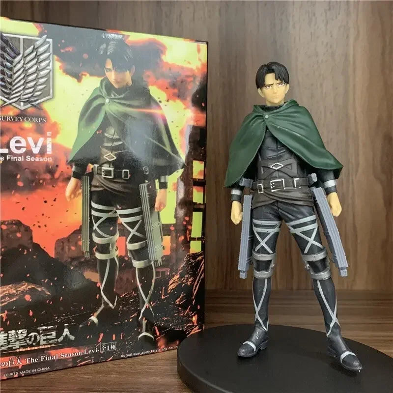Anime Attack on Titan Mikasa Ackerman 203 Eren Jaeger 207 Rivaille 213 Dolls PVC Action Figure Collective Toy