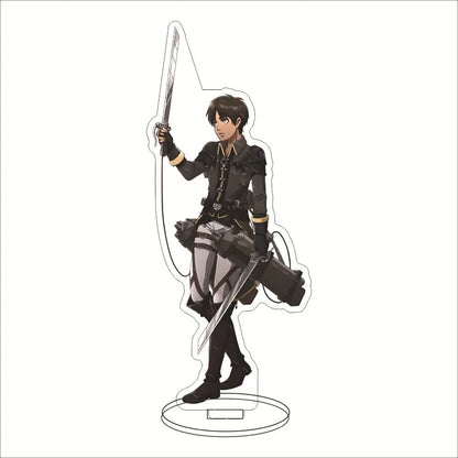 Attack on Titan Acrylic Stand Figure – 16CM Anime Display Stand | Eren, Mikasa, Armin & Conni