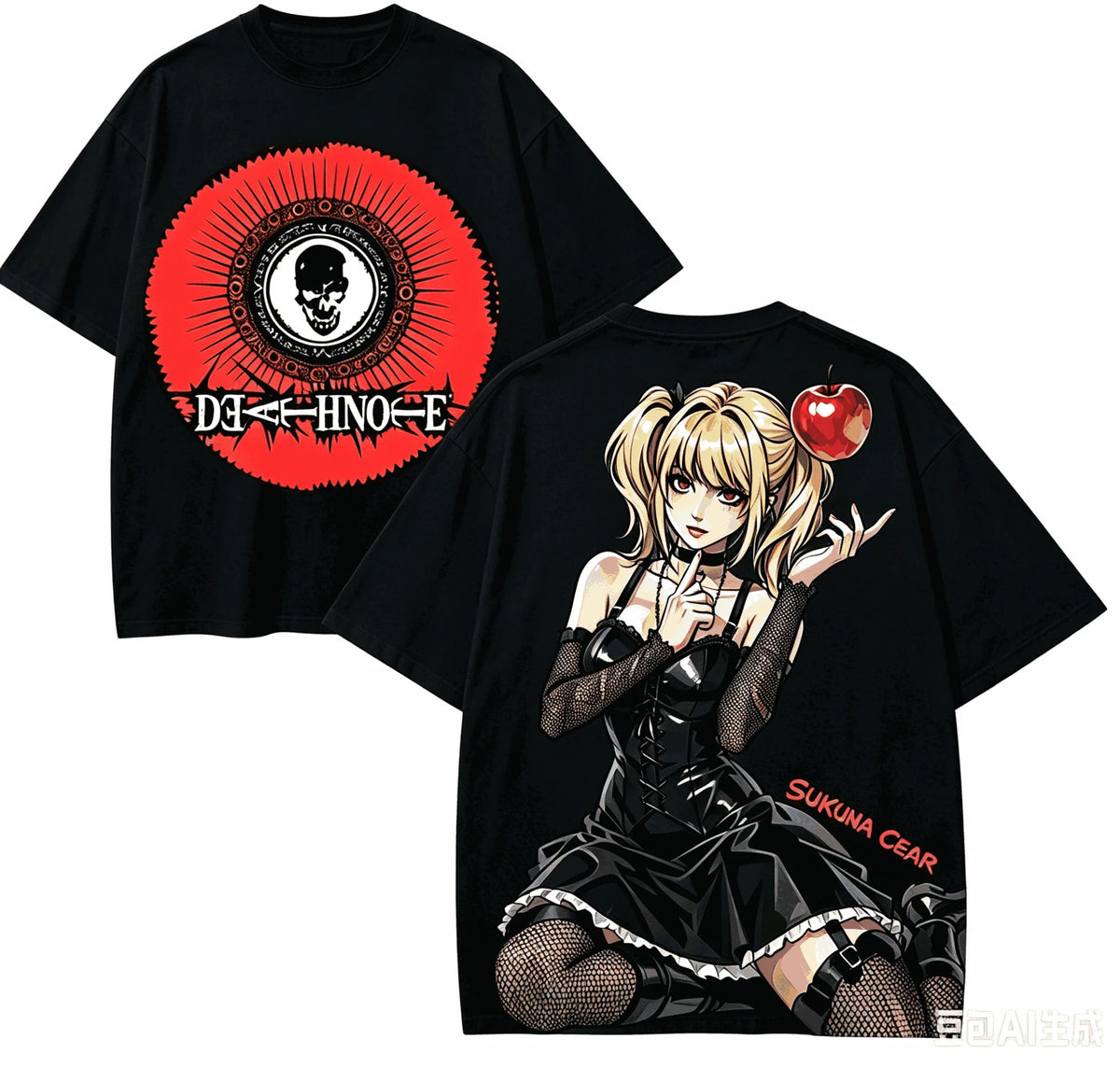 Death Note Oversized T-Shirt – Unisex Harajuku Anime High-Street Tee
