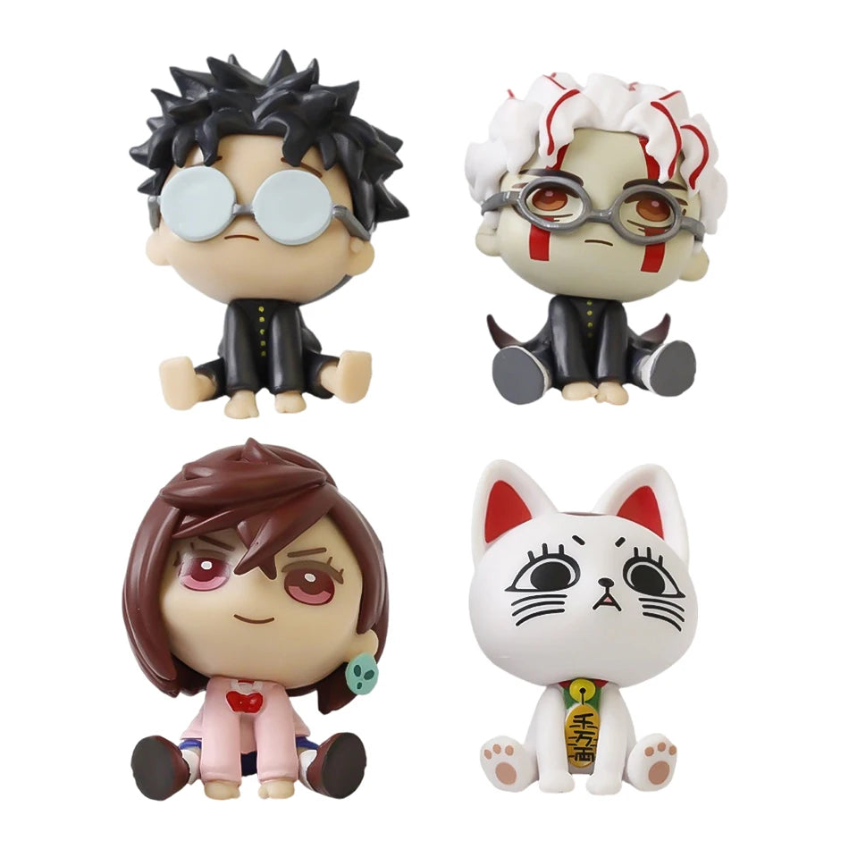 DAN DA DAN 4-Piece Anime Figure Set – Momo, Okarun & Turbo Granny PVC Collectibles