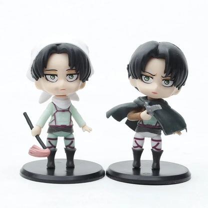 Anime Attack on Titan Mikasa Ackerman 203 Eren Jaeger 207 Rivaille 213 Dolls PVC Action Figure Collective Toy