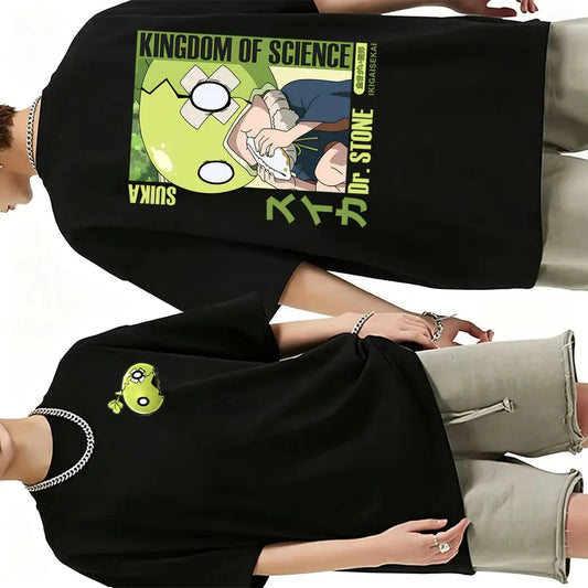 Dr. Stone Suika Anime T-Shirt – Unisex Oversized Vintage Manga Graphic Tee