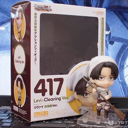 Anime Attack on Titan Mikasa Ackerman 203 Eren Jaeger 207 Rivaille 213 Dolls PVC Action Figure Collective Toy