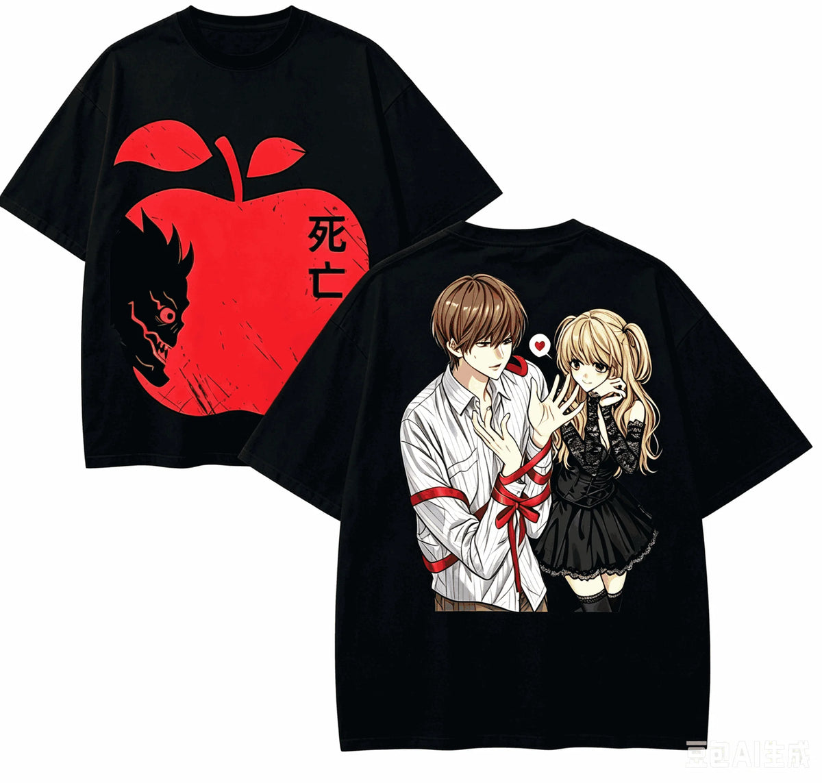 Death Note Oversized T-Shirt – Unisex Retro Harajuku Anime Streetwear Tee