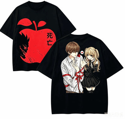 Death Note Oversized T-Shirt – Unisex Retro Harajuku Anime Streetwear Tee