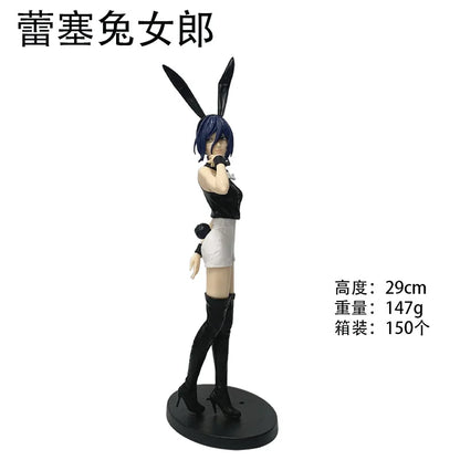 Chainsaw Man Reze & Kobeni Bunny Girl Figures – 23–29cm PVC Anime Collectibles