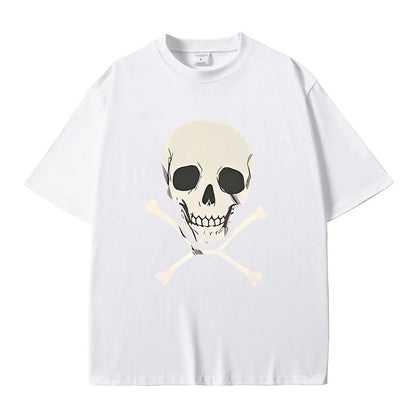 Chainsaw Man Reze Skeleton T-Shirt – Oversized Vintage Anime Streetwear Tee