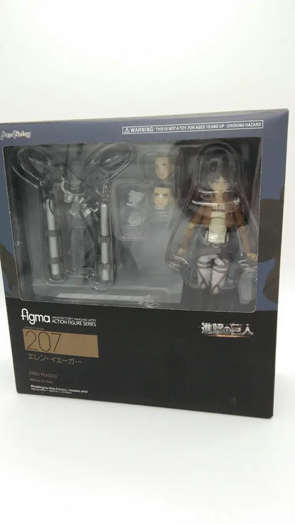 Anime Attack on Titan Mikasa Ackerman 203 Eren Jaeger 207 Rivaille 213 Dolls PVC Action Figure Collective Toy