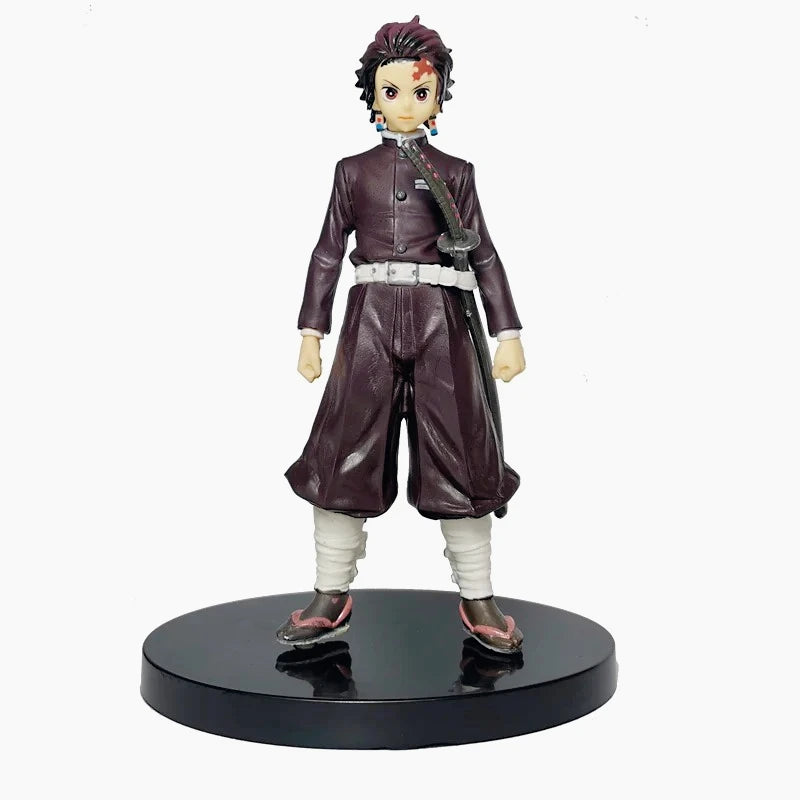 Demon Slayer Anime Action Figures – Tanjiro, Nezuko, Zenitsu & Inosuke Collectible Models