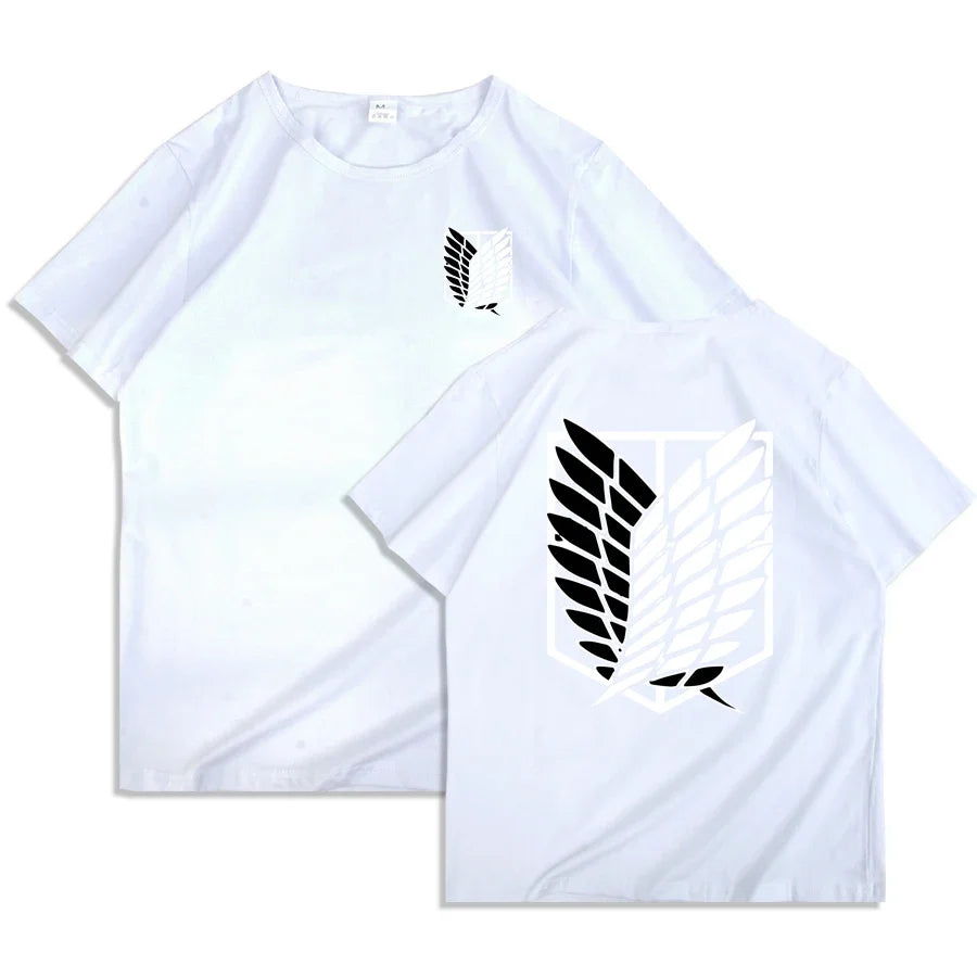 Attack on Titan Anime Graphic T-Shirt – Oversized Unisex Cotton Harajuku Streetwear Tee