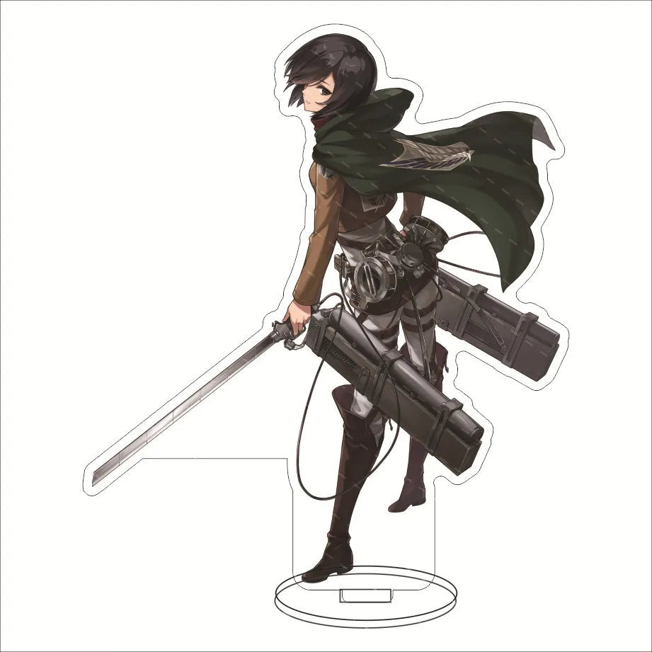Attack on Titan Acrylic Stand Figure – 16CM Anime Display Stand | Eren, Mikasa, Armin & Conni
