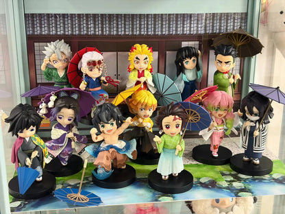 Demon Slayer Shinobu Kocho & Mitsuri Kanroji 15cm Anime Figures – Plum Rain Series Collectible Statues