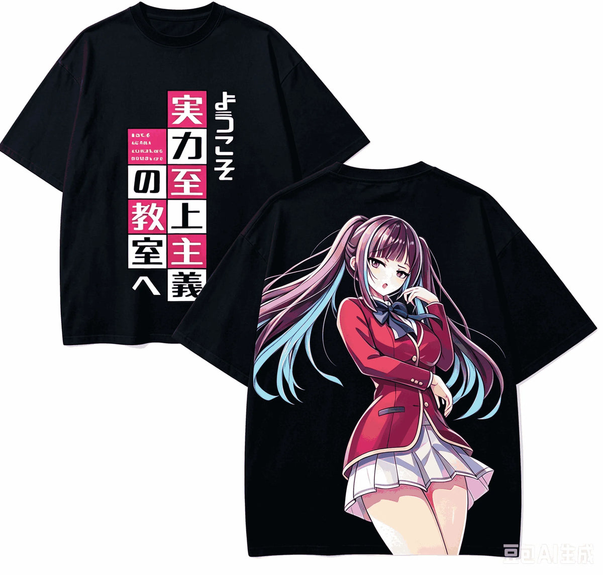 Classroom of the Elite Oversized T-Shirt – Unisex Harajuku Anime Streetwear Tee