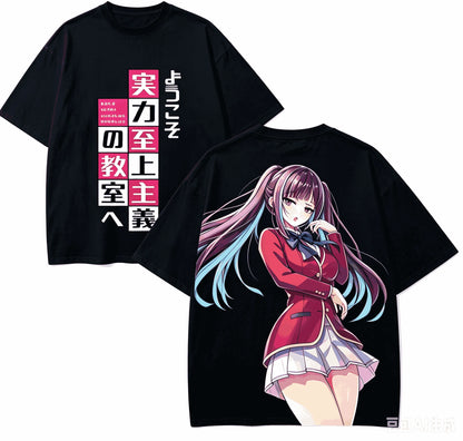 Classroom of the Elite Oversized T-Shirt – Unisex Harajuku Anime Streetwear Tee