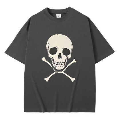 Chainsaw Man Reze Skeleton T-Shirt – Oversized Vintage Anime Streetwear Tee