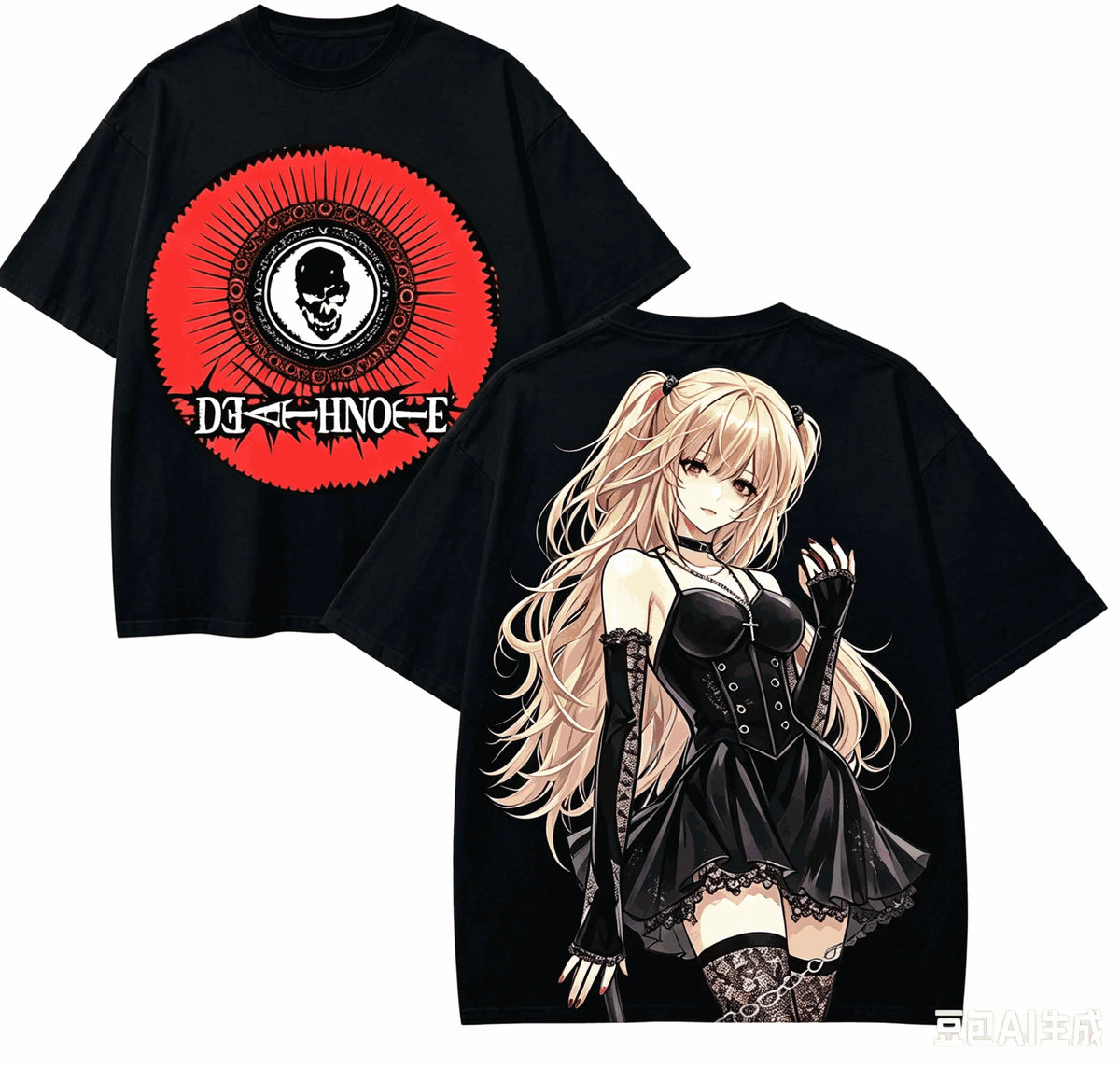 Death Note Oversized T-Shirt – Unisex Harajuku Anime High-Street Tee