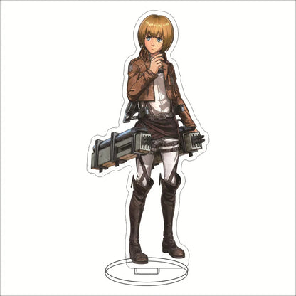 Attack on Titan Acrylic Stand Figure – 16CM Anime Display Stand | Eren, Mikasa, Armin & Conni